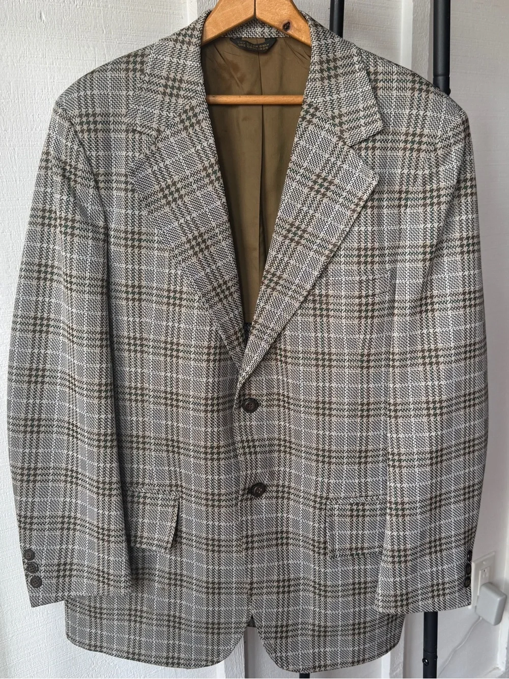 VTG Men's Sport Coat | Late 70s | Glen Plaid | Anders Clothing for Men | 38R